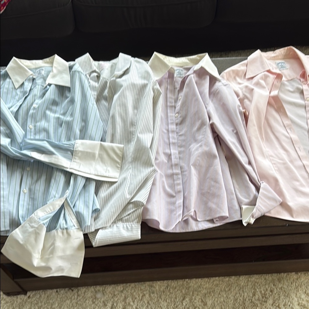 Brooks Brothers Blue and White Blouse Classic Style